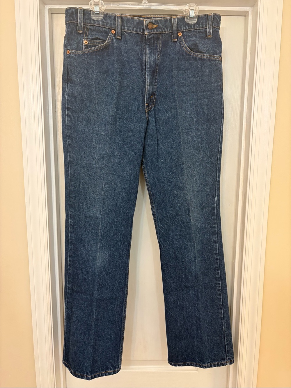 Vtg Levis 517 Orange Tab Jeans Mens 36x31 (Fits 35x31) Blue Bootcut Denim USA